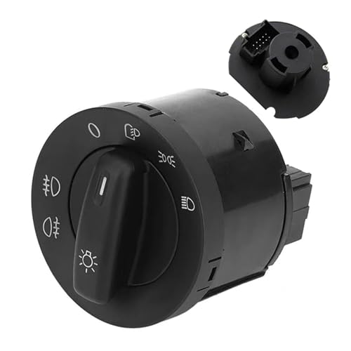 BWBVHRHZY Auto-Scheinwerfer-Steuerschalter, passend for Volkswagen Passat B5 B6 Polo Touran Bora CC, for VW Golf 4 MK5 Caddy Jetta, Nebelscheinwerferschalter(1K0941431N) von BWBVHRHZY