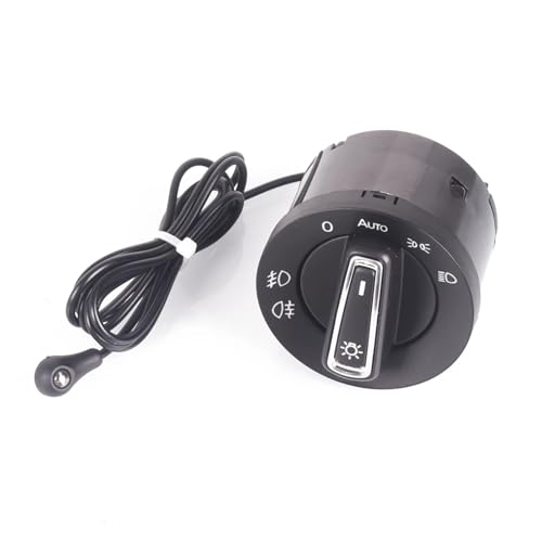 BWBVHRHZY Autoscheinwerferschalter, integrierter automatischer Lichtsensor, PQ-Plattform, passend for VW Passat 2017 2018, POLO 2019 2020, Bora Scirocco Beetle, 10-polig(External) von BWBVHRHZY