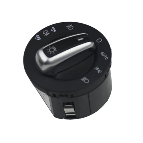 BWBVHRHZY Chrom Scheinwerfer Nebelscheinwerfer Steuerschalter 4FD 941 531A 4F1 531E Passend for Audi A6 C6 4F S6 RS6 Q7 von BWBVHRHZY