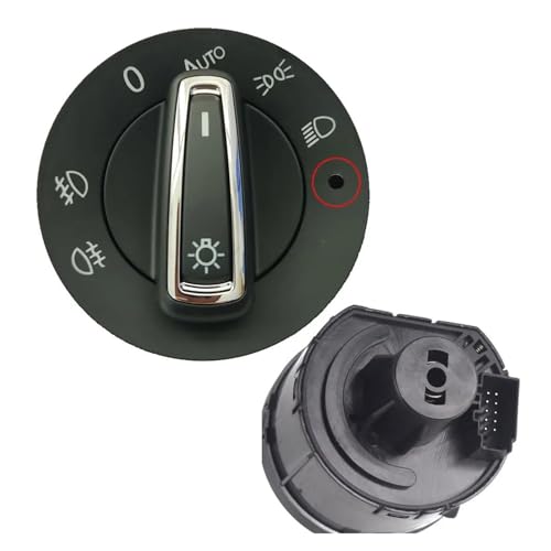 BWBVHRHZY Fit for VW Golf MK7 7 VII GTI POLO 6C Chrom Auto Scheinwerfer Schalter Ersetzen Modul 5GG941431D(MQB) von BWBVHRHZY
