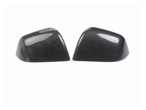 BWBVHRHZY Rückspiegel Shell Ersatz Abdeckung Fit for Tesla Modell 3 2018-2024/Modell Y Außen Seite Spiegel Kappen ersetzen Teile(My Glossy Carbon) von BWBVHRHZY