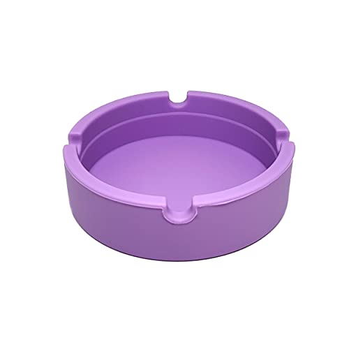BWD AshTray Silikonform Lila Runde Form Zigaretten Aschenbecher Halter Tabak Indoor Outdoor Pubs Bars Verwendung von BWD