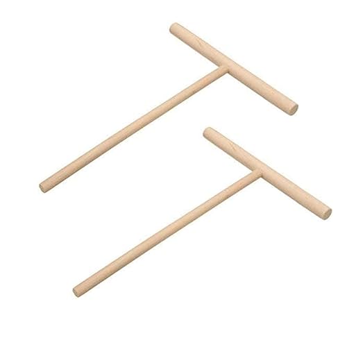 2 Pcs Holz T Form Crêpe Maker Pfannkuchen Spreader Stick Stick Chinesische Crepes Pie Werkzeuge Küche Zubehör Küche Diy Werkzeuge Eierkocher Werkzeuge von BWESOO