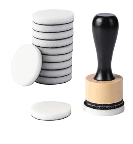 Braunes Mischwerkzeug, Kunstzubehör für Distressing Blending und mehr Kontrolle der Tintenplatzierung, kompakt, keine inkigen Finger mehr, Mini-Tintenmischwerkzeug, vielseitiges Tintenmischwerkzeug von BWESOO
