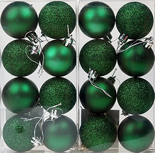 BWG Christbaumkugeln, Smaragdgrün, 16 Stück, Glas, Hochzeit, Weihnachten BWG Christbaumkugeln, Smaragdgrün, 16 Stück, Glas, Hochzeit, Weihnachten von BWG