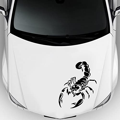 Autoaufkleber Sticker für Motorhaube Groß Skorpion Totem Reflektierende Aufkleber für Autos (Schwarz) von BWGHBH