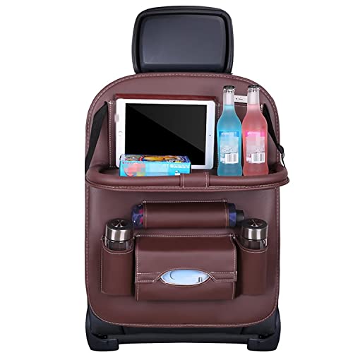 BWGHBH Autositz Organizer,Rücksitz Organizer,Wasserdicht und Pflegeleicht Auto Rückenlehnenschutz Aufbewahrungstasche Sitzablage mit Faltbarer Tischablage Kick Matten Schutz 1 Stück Kaffee BWGHBH Autositz Organizer,Rücksitz Organizer,Wasserdicht und Pflegeleicht Auto Rückenlehnenschutz Aufbewahrungstasche Sitzablage mit Faltbarer Tischablage Kick Matten Schutz 1 Stück Kaffee von BWGHBH