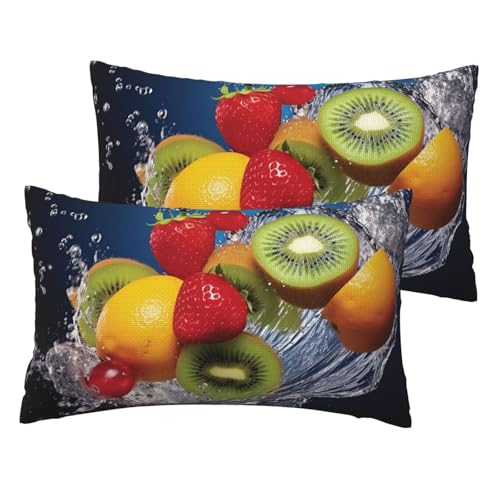 Französische Leinen-Kissenbezüge, 2er-Set, Wasserfrüchte, Standardgröße, 30,5 x 50,8 cm, atmungsaktiv und kühlend, für alle Jahreszeiten, weiche Kissenbezüge mit Reißverschluss Französische Leinen-Kissenbezüge, 2er-Set, Wasserfrüchte, Standardgröße, 30,5 x 50,8 cm, atmungsaktiv und kühlend, für alle Jahreszeiten, weiche Kissenbezüge mit Reißverschluss von BWLHJKE