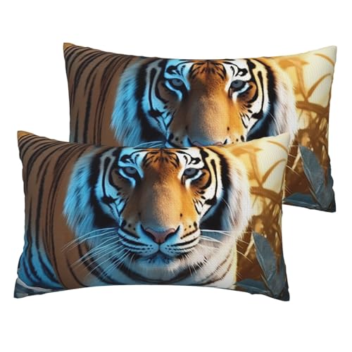 Kissenbezüge aus französischem Leinen, 2er-Set, afrikanische Tiere, Standardgröße, 30,5 x 50,8 cm, atmungsaktiv und kühlend, für alle Jahreszeiten, weiche Kissenbezüge mit Reißverschluss Kissenbezüge aus französischem Leinen, 2er-Set, afrikanische Tiere, Standardgröße, 30,5 x 50,8 cm, atmungsaktiv und kühlend, für alle Jahreszeiten, weiche Kissenbezüge mit Reißverschluss von BWLHJKE