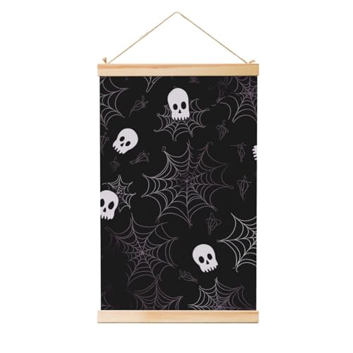 Poster zum Aufhängen, Holzschaft, Leinwanddrucke, Wandkunst, Halloween, Gothic, Malerei, Wandbanner, modernes Kunstwerk, Dekor für Zuhause, fertig zum Aufhängen, 50,8 x 76,2 cm Poster zum Aufhängen, Holzschaft, Leinwanddrucke, Wandkunst, Halloween, Gothic, Malerei, Wandbanner, modernes Kunstwerk, Dekor für Zuhause, fertig zum Aufhängen, 50,8 x 76,2 cm von BWLHJKE