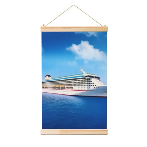 Poster zum Aufhängen, Holzschaft, Leinwanddrucke, Wandkunst, Kreuzfahrtschiff, Malerei, Wandbanner, modernes Kunstwerk, Dekor für Zuhause, fertig zum Aufhängen, 40,6 x 61 cm Poster zum Aufhängen, Holzschaft, Leinwanddrucke, Wandkunst, Kreuzfahrtschiff, Malerei, Wandbanner, modernes Kunstwerk, Dekor für Zuhause, fertig zum Aufhängen, 40,6 x 61 cm von BWLHJKE
