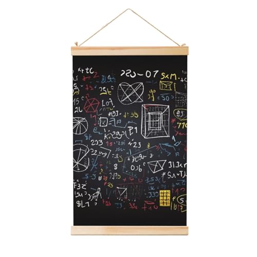 Poster zum Aufhängen, Holzschaft, Leinwanddrucke, Wandkunst, Mathematik und Physik, Malerei, hängende Schriftrolle, Gemälde, Wandbanner, modernes Kunstwerk, Dekor für Zuhause, fertig zum Aufhängen Poster zum Aufhängen, Holzschaft, Leinwanddrucke, Wandkunst, Mathematik und Physik, Malerei, hängende Schriftrolle, Gemälde, Wandbanner, modernes Kunstwerk, Dekor für Zuhause, fertig zum Aufhängen von BWLHJKE