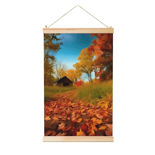 Poster zum Aufhängen, Holzschaft, Leinwanddrucke, Wandkunstgalerie für den Herbst, Malerei, Wandbanner, modernes Kunstwerk, Dekoration für Zuhause, fertig zum Aufhängen, 40,6 x 61 cm Poster zum Aufhängen, Holzschaft, Leinwanddrucke, Wandkunstgalerie für den Herbst, Malerei, Wandbanner, modernes Kunstwerk, Dekoration für Zuhause, fertig zum Aufhängen, 40,6 x 61 cm von BWLHJKE