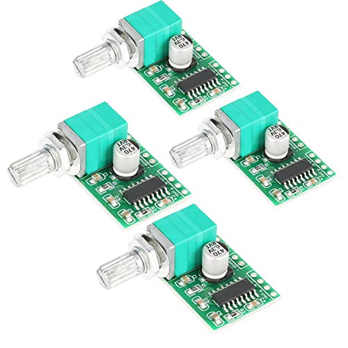 BWLZSP 4 Stück PAM8403 Mini DC 5V Digitaler Audioverstärker Leistungsverstärker-Modulplatine mit Potentiometer ， Verstärkerplatine von BWLZSP