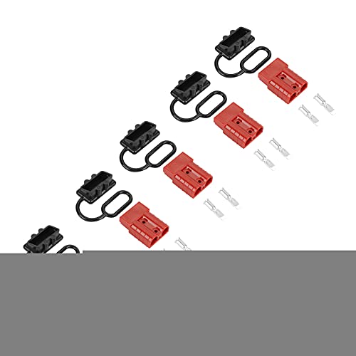 BWLZSP 5-teiliger 50-A-Doppelpol-Akku-Schnellstecker mit 10-teiligen Anschlüssen, Doppelpol-Stecker von BWLZSP