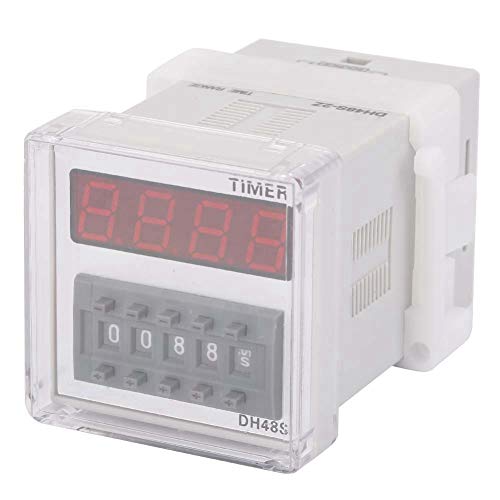 Zeitrelais, DH48S-2Z LCD-Anzeige Zeit Timer-Verzögerungsrelais 220 VAC 0,01 Sekunden-9999 Stunden, Timer-Verzögerungsrelais von BWLZSP