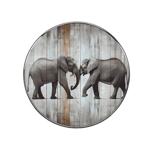 Kühlschrankmagnete aus Legierung, starker Magnet, lustiger Elefant auf Holz, bedruckt, Kühlschrank-Aufkleber für Küche, Büro, Whiteboard Kühlschrankmagnete aus Legierung, starker Magnet, lustiger Elefant auf Holz, bedruckt, Kühlschrank-Aufkleber für Küche, Büro, Whiteboard von BWQMNT