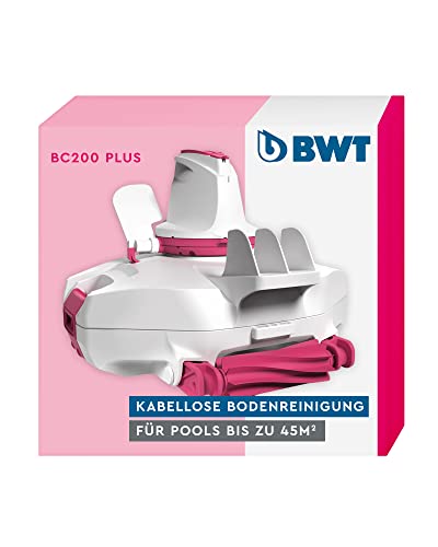 BWT Akku-Poolroboter BC200 Plus | Für Pools Mit Einer Bodenfläche Von Bis Zu 45 m² | Einfache Poolpflege | Stop & Go System | Kabellose Reinigung von BWT