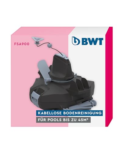BWT Akku Poolroboter FSA900 – Automatischer Poolboy für Kabellose Reinigung des Bodens per Stop & Go System von BWT