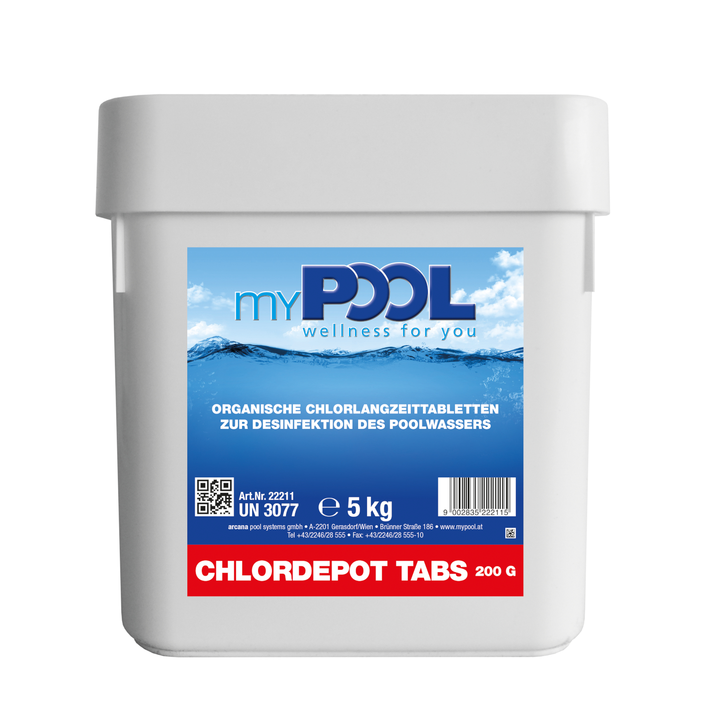 BWT MyPool Chlordepot Tabs Langzeittabletten 200 g 5kg von BWT