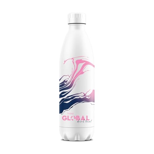 BWT Climate Bottle "Think Global Drink Local" - Farbe: Weiß | Wasserflasche | Sport Trinkflasche | Flasche aus Metall | Thermosflasche 500ml aus Edelstahl | auslaufsicherer Drehverschluss BWT Climate Bottle "Think Global Drink Local" - Farbe: Weiß | Wasserflasche | Sport Trinkflasche | Flasche aus Metall | Thermosflasche 500ml aus Edelstahl | auslaufsicherer Drehverschluss von BWT