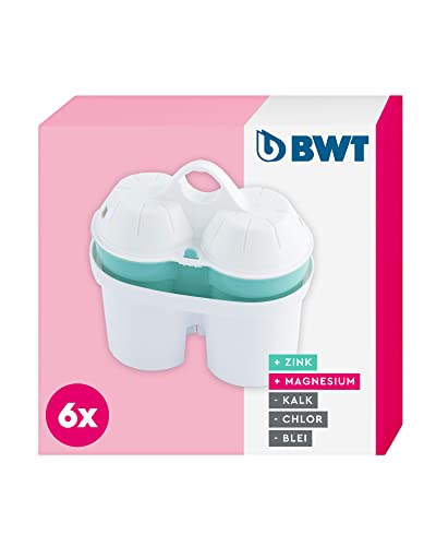 BWT Filterkartuschen Mineralized Water I Für Alle BWT - Wasserfilter (Zinc + Magnesium, 6er) von BWT