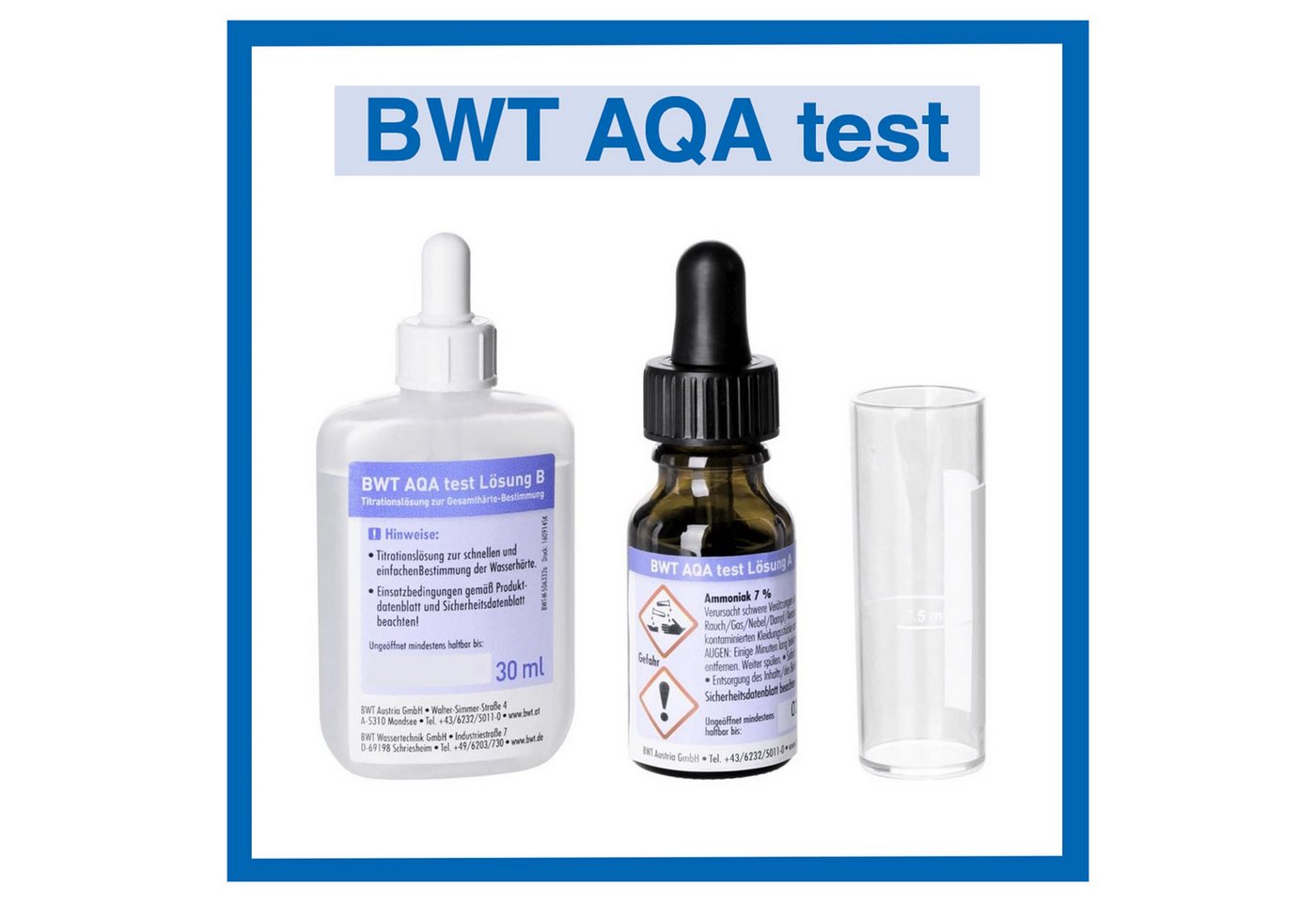 BWT Montagewerkzeug BWT AQUATEST Test zur Bestimmung der Wasserhärte Prüfset Härteprüf Set, (1-tlg) von BWT