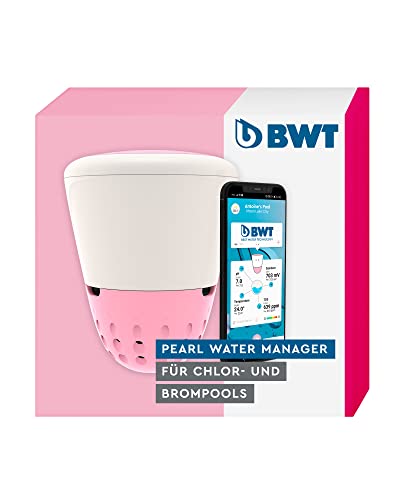 BWT Pearl Water Manager - Chlor & Brom | Smarte Poolboje zur Wasseranalyse | Echtzeitinfo per App zu pH Wert, Wassertemperatur uvm. | Starker Akku von BWT