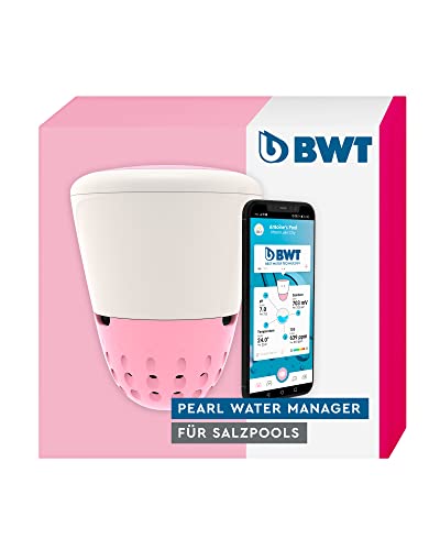 BWT Pearl Water Manager - Salz | Smarte Poolboje zur Wasseranalyse | Echtzeitinfo per App zu pH Wert, Wassertemperatur uvm. | Leistungsstarker Akku von BWT