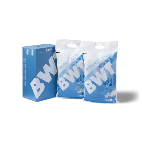 BWT Perla Tabs 200 kg | Regeneriersalz für Enthärtungsanlagen | 99,9% Reinheitsgrad | Praktische 10 kg Säcke | Optimale Pflege | 20 x 10 kg Säcke von BWT