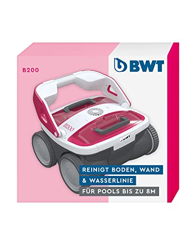 BWT Pool Roboter B200 | Optimale Reinigung Von Boden, Wand & Wasserlinie Für Pools Bis 8 m | Beste Filterleistung | Schnelles Reinigungsergebnis | Einfach Zu Reinigen, Magenta von BWT