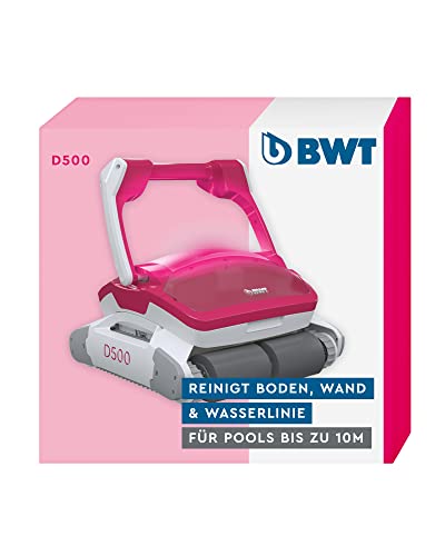 BWT Pool Roboter D500 | Optimale Reinigung Von Boden, Wand & Wasserlinie Für Pools Bis 10 m | Beste Filterleistung | Smart Navigation | Ultimate Power Technologie | Pinke Led-Beleuchtung BWT Pool Roboter D500 | Optimale Reinigung Von Boden, Wand & Wasserlinie Für Pools Bis 10 m | Beste Filterleistung | Smart Navigation | Ultimate Power Technologie | Pinke Led-Beleuchtung von BWT