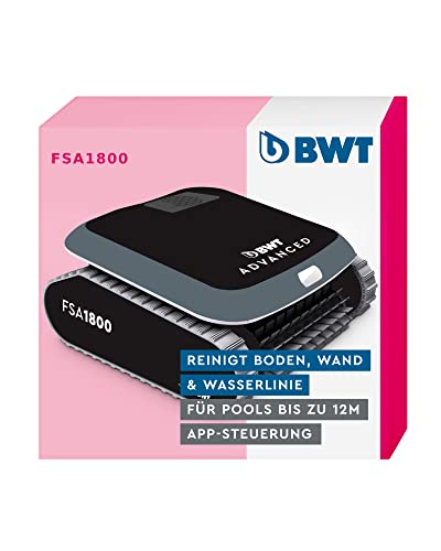 BWT Poolroboter FSA 1800 | Leichtes, Effizientes Reinigungsgerät inkl. App-Steuerung | Elegantes Design | Für Perfekt Saubere Pools von BWT