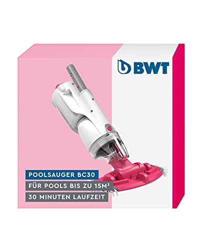 BWT Poolsauger BC30 | Effiziente Reinigung von Pools bis 15 m³ | Kabelloser Betrieb mit maximaler Bewegungsfreiheit | Hohe Saugleistung von BWT