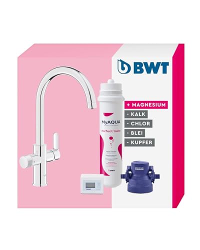 BWT Wasserfilter Wasserhahn AQA drink Pure 2.0 inkl. Filterkartusche "Perfect Taste" (Mineralizer) | Filtert Chlor | Mineralisierung mit Magnesium | Untertisch Trinkwasserfilter System inkl. Armatur BWT Wasserfilter Wasserhahn AQA drink Pure 2.0 inkl. Filterkartusche "Perfect Taste" (Mineralizer) | Filtert Chlor | Mineralisierung mit Magnesium | Untertisch Trinkwasserfilter System inkl. Armatur von BWT
