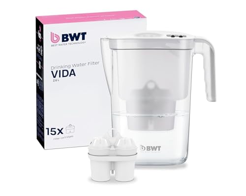BWT Wasserfilter Vida 2,6L | Mit 15 Soft Filtered Water Filterkartuschen | Filtert Kalk, Chlor, Blei & Kupfer BWT Wasserfilter Vida 2,6L | Mit 15 Soft Filtered Water Filterkartuschen | Filtert Kalk, Chlor, Blei & Kupfer von BWT