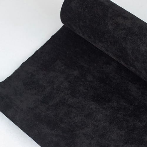 BWUHDKS Selbstklebende, beflockte Stoffeinlage, Mehrfarbig, 50 x 144 cm (7 Rot)(1 Black) von BWUHDKS