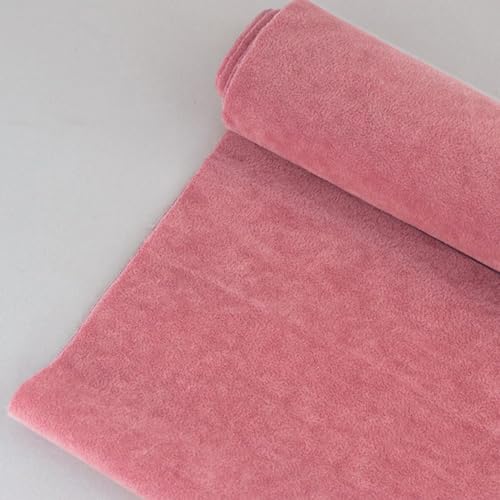 BWUHDKS Selbstklebende, beflockte Stoffeinlage, Mehrfarbig, 50 x 144 cm (7 Rot)(8 Pink) von BWUHDKS