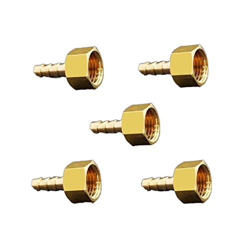 Schlauchverbinder, Schlauchleitung mit Widerhaken, 5 Stück, Messing-Rohrverschraubung, 6 mm, 8 mm, 10 mm, 12 mm, Schlauchtülle, M12, M14, M18, M20, metrisches Innengewinde, Adapter-Kupplungsverbinder Schlauchverbinder, Schlauchleitung mit Widerhaken, 5 Stück, Messing-Rohrverschraubung, 6 mm, 8 mm, 10 mm, 12 mm, Schlauchtülle, M12, M14, M18, M20, metrisches Innengewinde, Adapter-Kupplungsverbinder von BWUHDKS