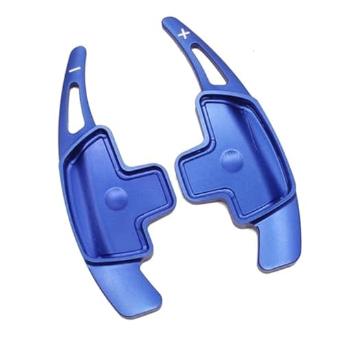 BWZJS , for Mercedes-Benz, for ABCE GLE Klasse W176 W205 W246 C117 W218 Aluminium Auto Lenkrad Paddle Shifter Verlängerung 2PCS Auto-Schaltwippen(BLACK Blue) von BWZJS