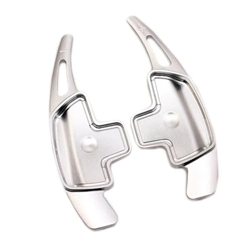 BWZJS , for Mercedes-Benz, for ABCE GLE Klasse W176 W205 W246 C117 W218 Aluminium Auto Lenkrad Paddle Shifter Verlängerung 2PCS Auto-Schaltwippen(BLACK Silver) von BWZJS