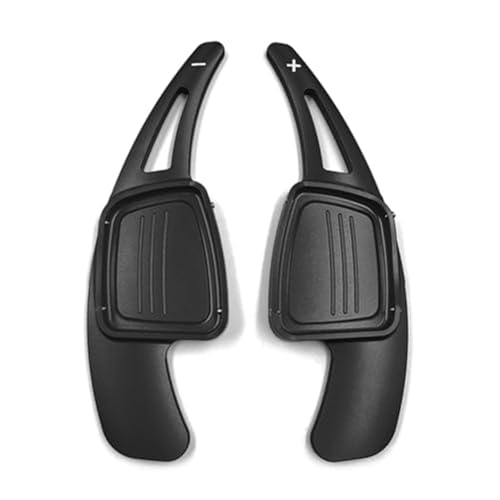 BWZJS 1 Paar Aluminium-Auto-Lenkrad-Schaltwippen-Verlängerung, for, A3 A4L A5 A6L S3 S4 Q2 Q5L Q7 TTS Auto-Schaltwippen(Black) von BWZJS