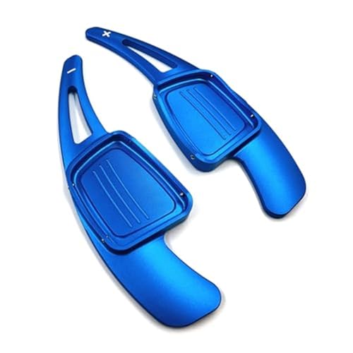 BWZJS 1 Paar Aluminium-Auto-Lenkrad-Schaltwippen-Verlängerung, for, A3 A4L A5 A6L S3 S4 Q2 Q5L Q7 TTS Auto-Schaltwippen(Blue) von BWZJS