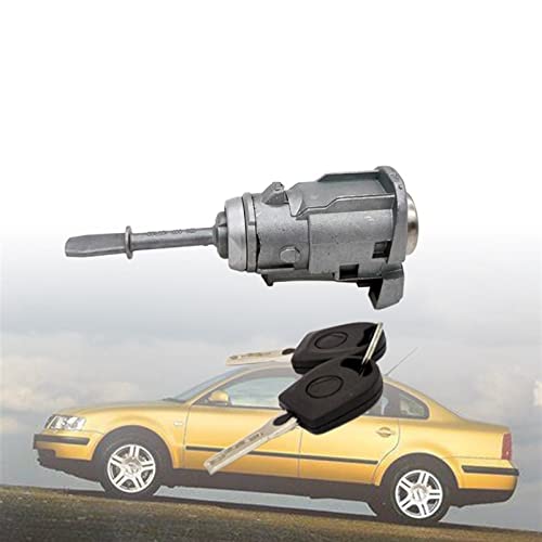 BWZJS 1 stücke TÜRSCHLOSS BARREL ZYLINDER MIT 2 SCHLÜSSEL Schließzylinder, für, for Passat, für, for Seat, TOLEDO LEON 3B0837167 Autotürschloss(Right) von BWZJS