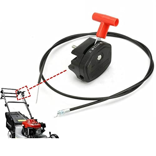 BWZJS 142 cm Rasenmäher-Gaszugschalter-Steuerung, Gartenmaschine, passend for Gaszug, Rasenmäher-Steuerschalter, Hebelgriff-Set von BWZJS