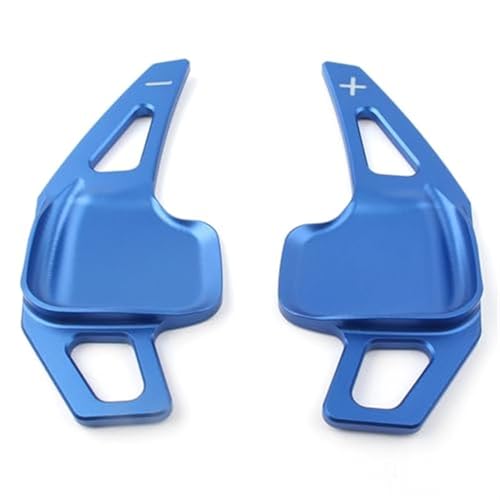 BWZJS 2 Stück Auto-Lenkrad-Schaltpaddel Blade Shifter Extension, for, 3 5 Series F10 F30 F80 320i 325i 330i RT Auto-Schaltwippen(BLACK Blue) von BWZJS