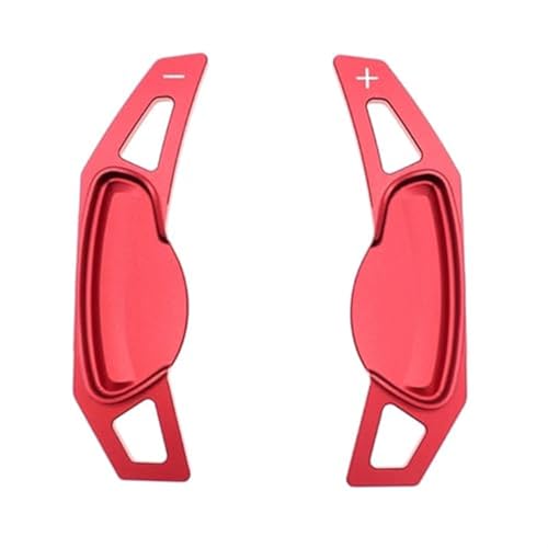BWZJS 2 Stück Auto-Lenkrad-Schaltpaddel-Verlängerungsschalthebel-Aufkleber, for Benz, for Smart, 451 453 Fortwo 09–17, Forfour 2015–2017 Auto-Schaltwippen(BLACK Red) von BWZJS
