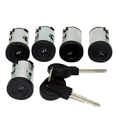BWZJS 5-teiliges Türschloss-Zylinder-Set, for Fiat, SCUDO, for Citroen, XM XANTIA SYNERGIE DISPATCH JUMPY 1995–2007 9170.AY Autotürschloss von BWZJS