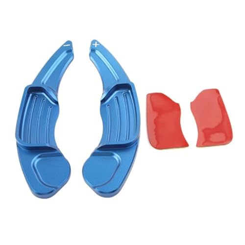 BWZJS Aluminium Auto Lenkrad Schaltwippe Verlängerung Shifter, for Ford, Fusion, for Mondeo, Edge Taurus, for Lincoln, MKC MKX MKZ MKS MKT Auto-Schaltwippen(Blue) von BWZJS