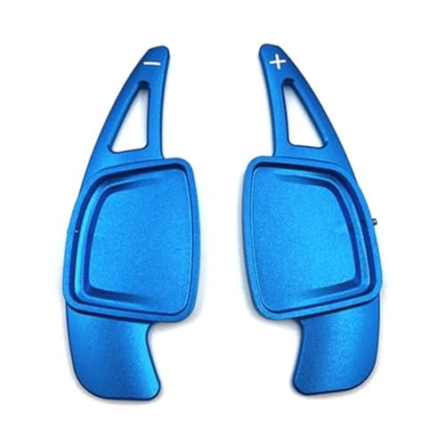 BWZJS Aluminium Auto Lenkrad Schaltwippenverlängerung, for A6 C8 A7 4KA A8 S4 S5 2020 Auto-Schaltwippen(Blue) von BWZJS